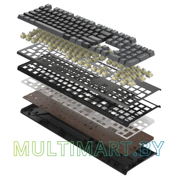 Клавиатура A4Tech Fstyler FS100 Neon (серый/черный) картинка 8